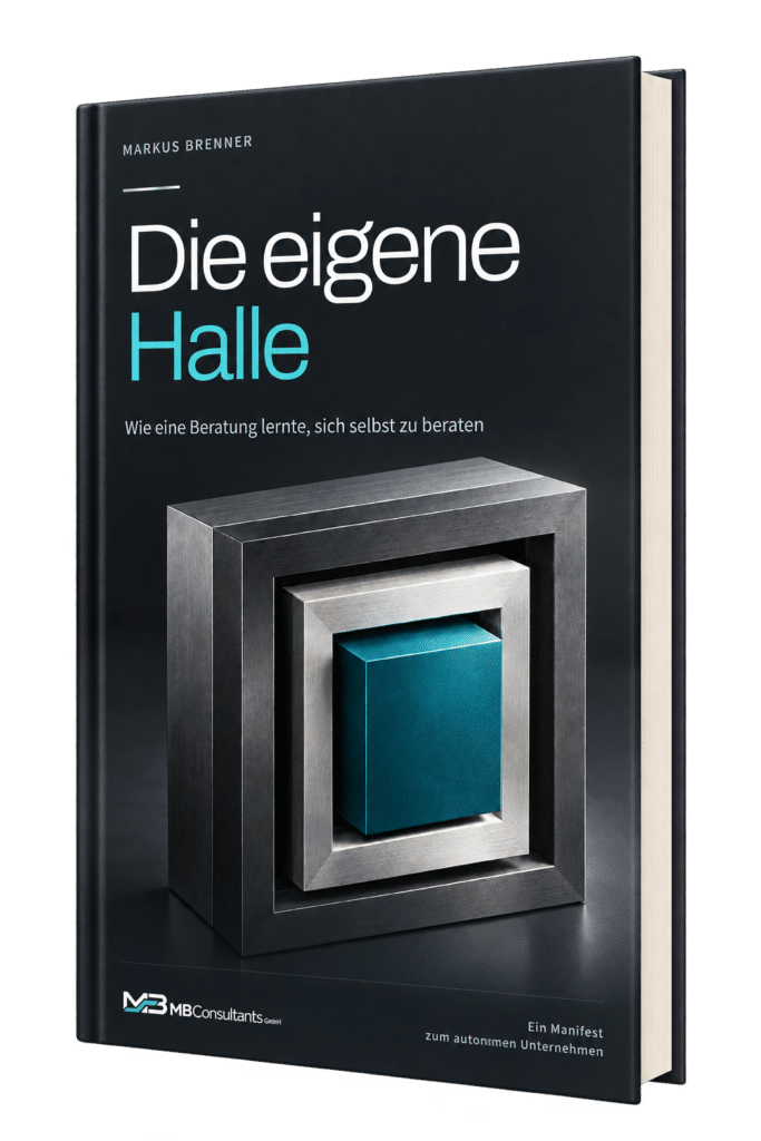 Die eigene Halle – Das Manifest zum autonomen Dienstleister, Buchcover